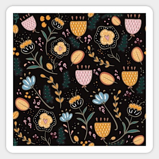 Whimsy Floral pattern Sticker